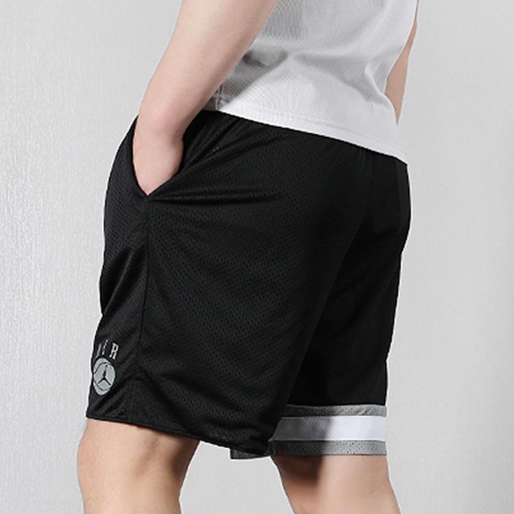 Jordan Air DNA Distorted Elastic Contrast Basketball Shorts Men Bottoms Black AJ1113-010