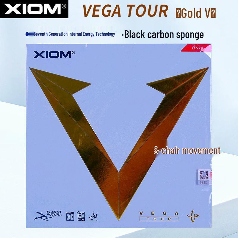 Xiom Fierce VEGA Weijia Gold V Sky Table Tennis Rubber (Korean Color, Anti-Spin)