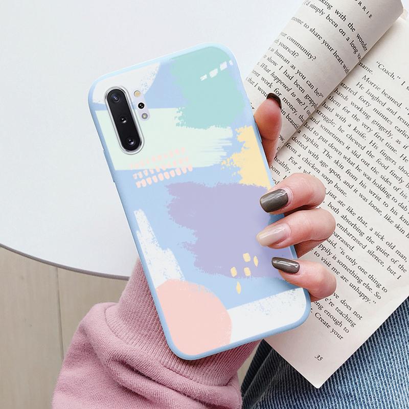 For Samsung Galaxy Note 10 Note10 Plus Cover Cute Cartoons Heart Cat Soft TPU Shockproof Phone Case For Samsung Note 10 Fundas