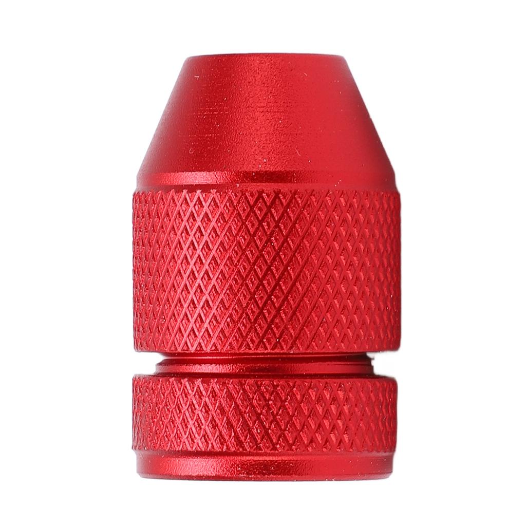 Adjustable Drill Stop Collar Aluminum Alloy Red Anti Slip Nylon Inner Ring Drill Stop Collar for