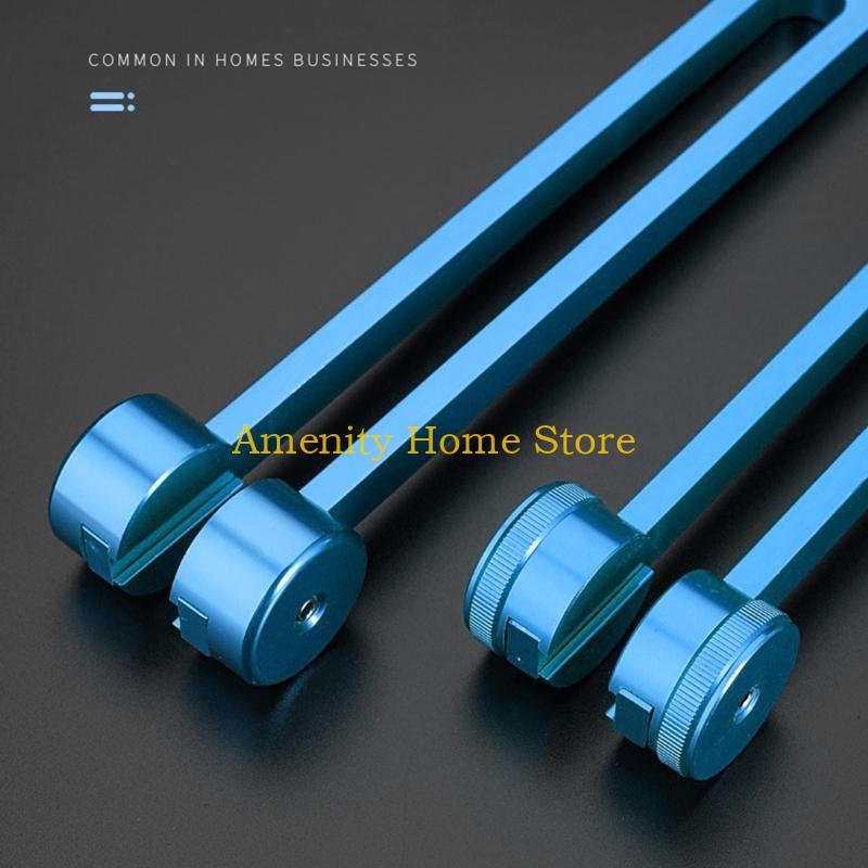 F26C Tuning Fork 128 Hz Tuning Fork with Pouch Hammer Repair Wrench Non-Magnetic Aluminum Alloy Tuning Fork Professional