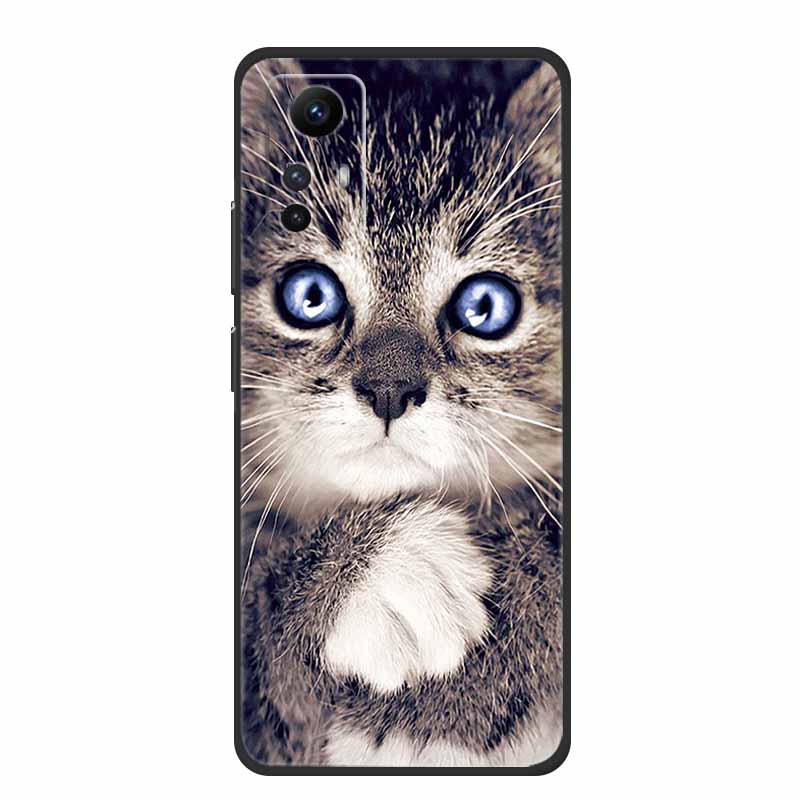 For Xiaomi Redmi Note 12S Case Cool Animals Soft Silicone TPU Phone Case for Redmi Note12S Luminous Butterfly Shockproof Fundas