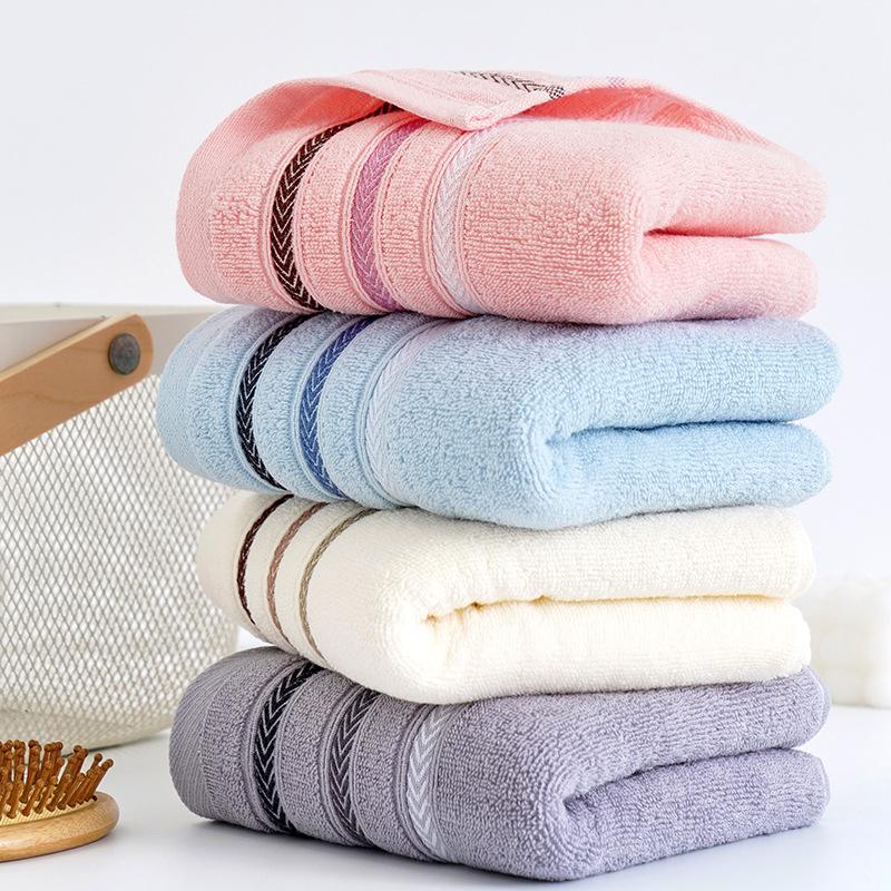 Full Cotton Absorbent Soft Bathing Household Towel Pure Cotton Face Wash Adult Thick Embroidery