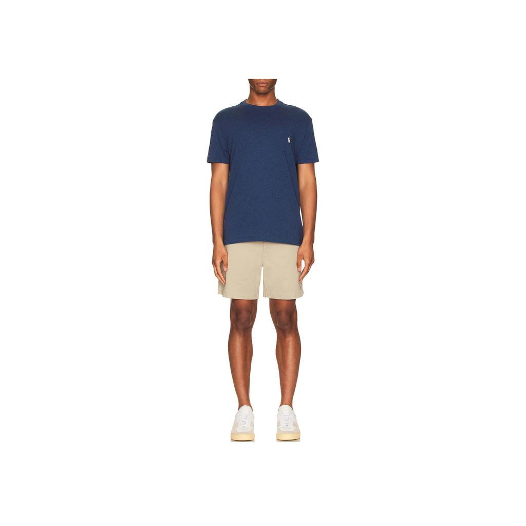 Polo Ralph Lauren Embroidered Pattern Crew Neck Pullover Short Sleeve T-Shirt Men tops Blue 710707095-007