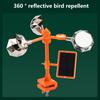 Vinddrevet ufarlig 360 graders rotasjon reflekterende anti-fugl Visuell fugleskremmer Hold duer og spett unna Fugleavvisende