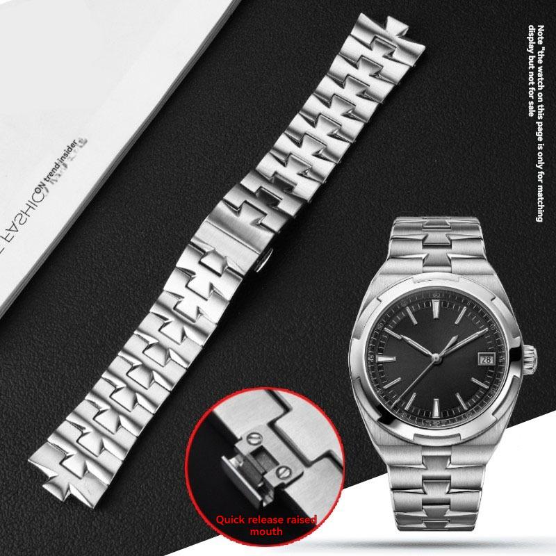 

Для годинника Vacheron Constantin VC 4500 47660 47450 47040 Браслет для годинника з нержавіючої сталі, опуклий ремінець, 7 мм 8 мм 8,5 мм 7mm