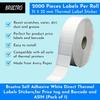 Brustro Direct Thermal Barcode Pack Of 2000 Label - 51X32 Mm  Self Adhesive For Printing Barcoding, White Sticker