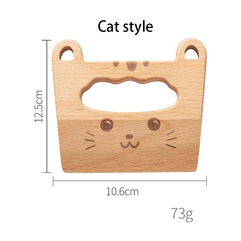 Toddlers Cooking Toys Cat Fish Wooden Knife Cutting Fruit Vegetable Chopper Kitchen Safe Knives Toy Montessori Education Tools