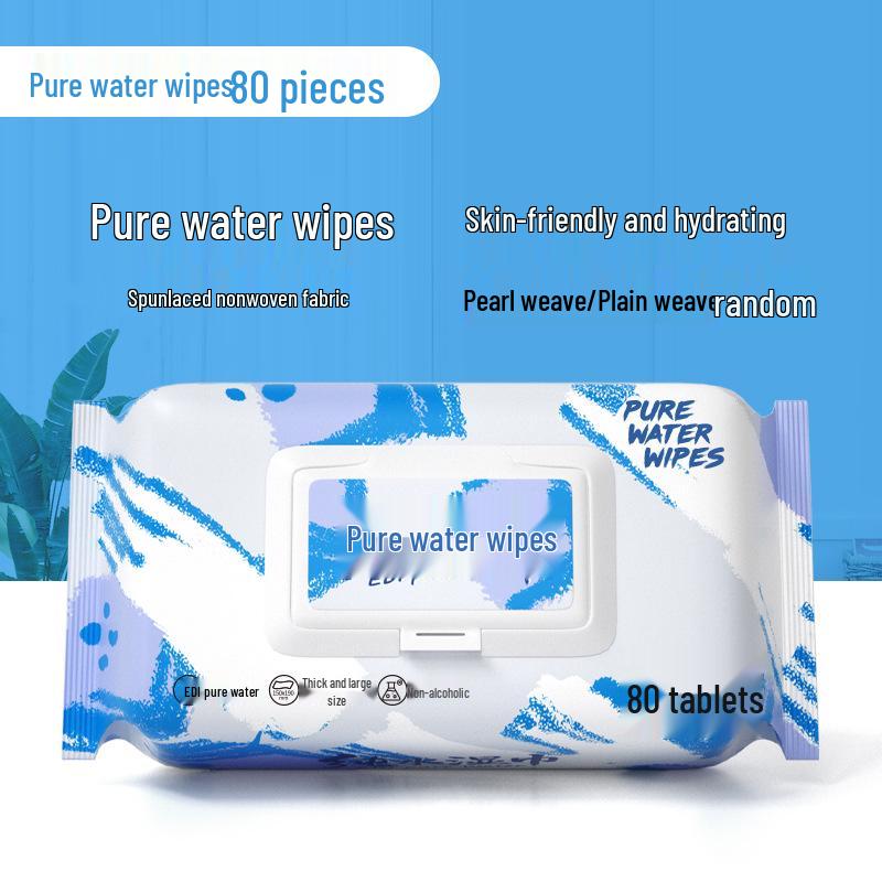 Han Bei Jie Baby Hand- & Mundtücher - 80 Große, Verdickte Tücher für Säuglinge & Kleinkinder