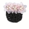 Imitation Pearl Delicate Flower Hair Net Dual-Use Cloth Cover Net Spring Clips Colorful Ornament Hair Accessories