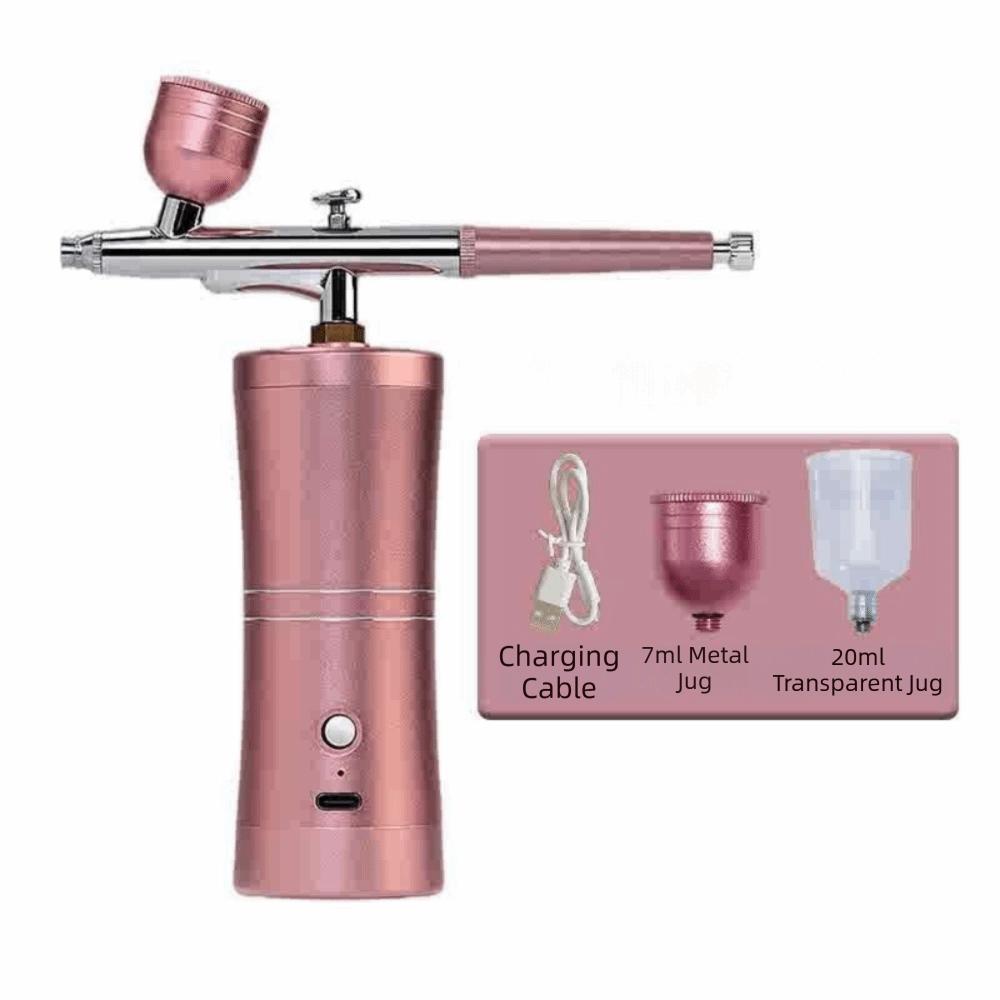 High Pressure Oxygen Injector Portable Atomizer Multi-Purpose Nano Spray  Cake Decor pink