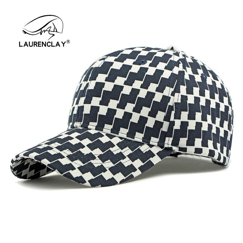 Plaid Hat Men's Hard Top Baseball Cap Spring Summer Outdoor Sunscreen Visor Versatile Cap Female Tide