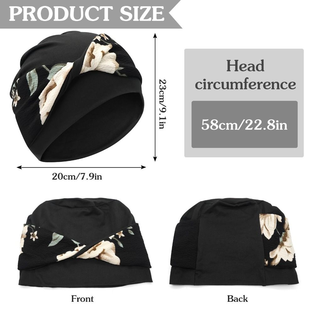 Elastic Knot Chemo Hat Stretchy Turban Hat Fashion Beanie Hats