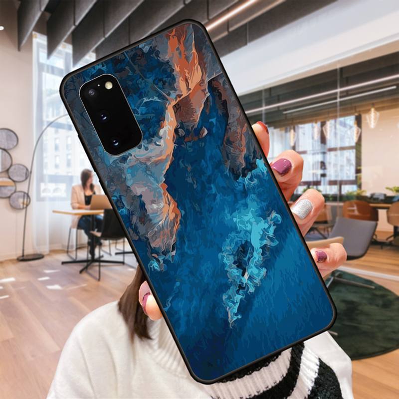 Oil Painting Style Landscape Phone Case For Samsung Galaxy S9 S9plus S20 5G S20 ULTRA 5G S20 Plus 5G S21 S30 Case Cover
