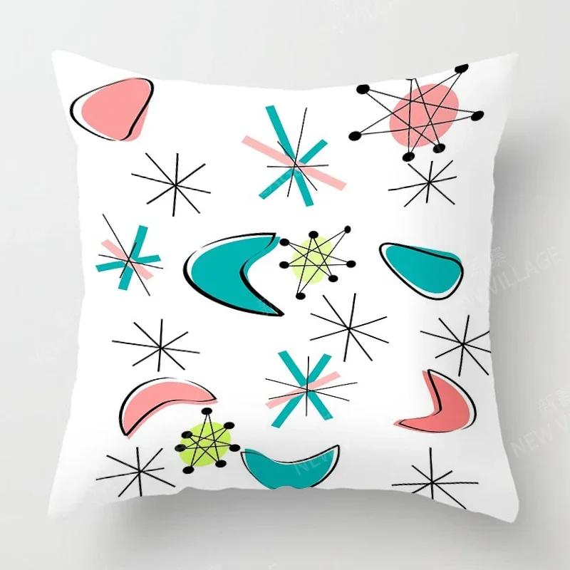 Nordic Fall Home Decor Autumn Throw Pillow Case Sofa Cushion Cover Modern 45x45cm 45*45 50x50 60x60cm 40*40 40x40 Geometry 60*60