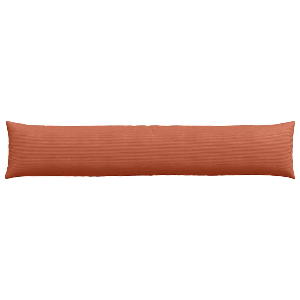 Sofa Cushions 2 Pieces Red Orange 200 X 40 Cm Corduroy Fabric
