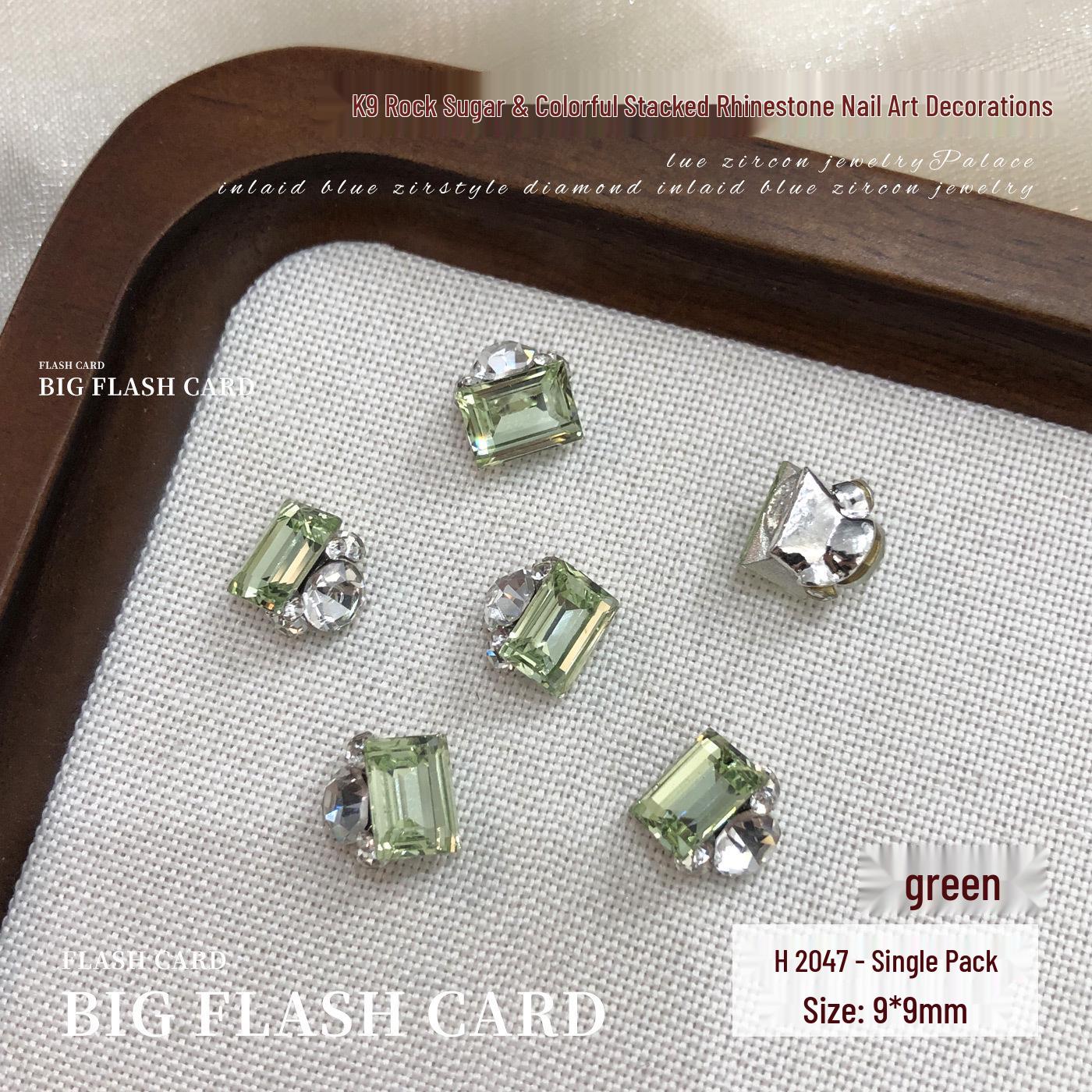 Purple Champagne K9 Crystal Rhinestone Nail Art: Sparkle Powder & Rectangle Decorations