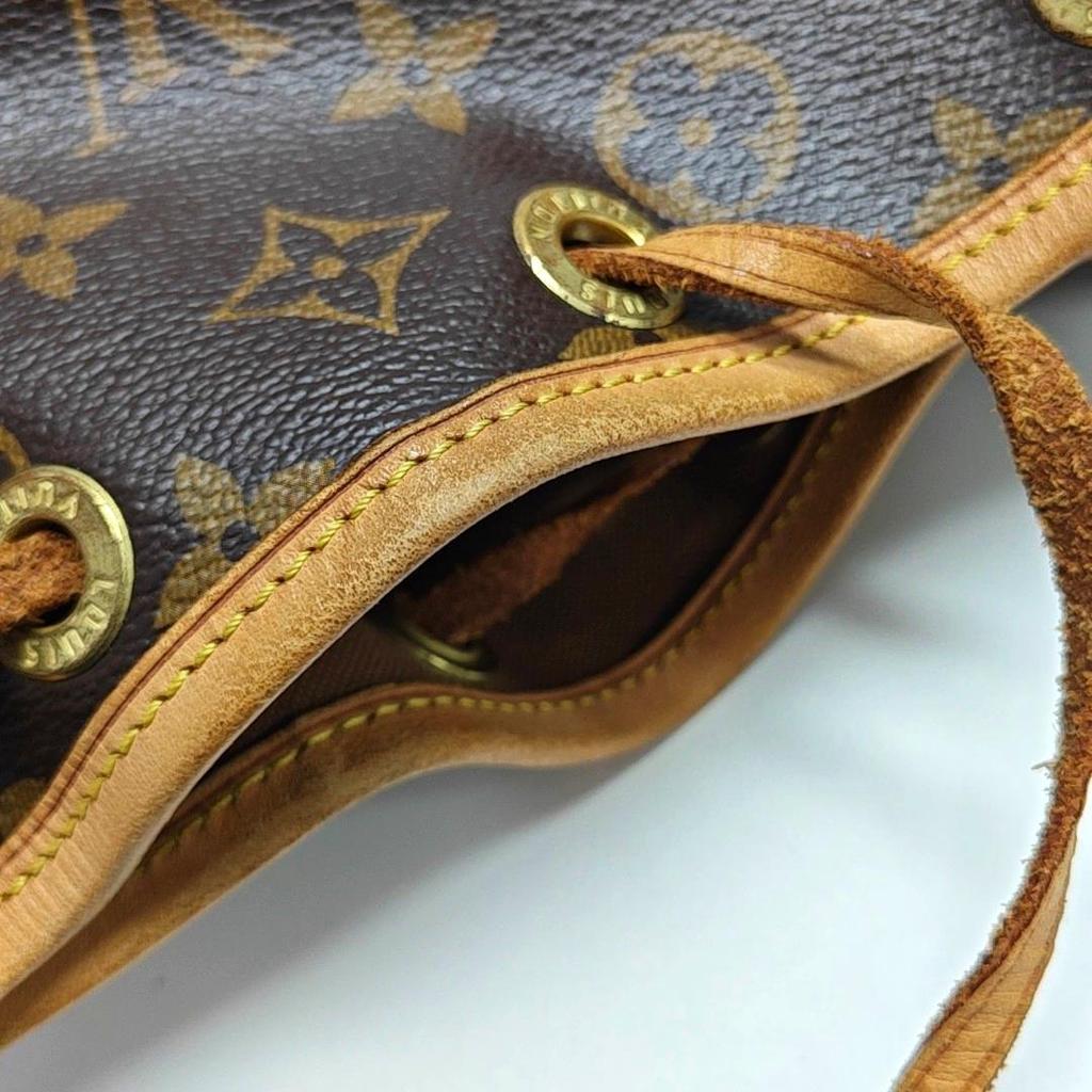 [Pre-Owned] Noe Bb Classic Monogram Coated Canvas And Leather Drawstring Bucket Bag Crossbody Shoulder Bag Small - Fair #1LWHXWX