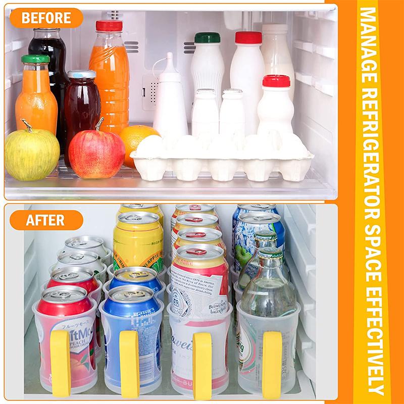 Sorbus Soda Can Organizer For Refrigerator Stackable Can Holder Dispenser with Lid for Fridge Stackable Drink Organizer YY218