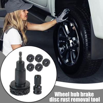 Wheel Hub Cleaning Tool Quick Rust Removal for Lug Studs Rotors Grinding Heads Maintenance Tools
