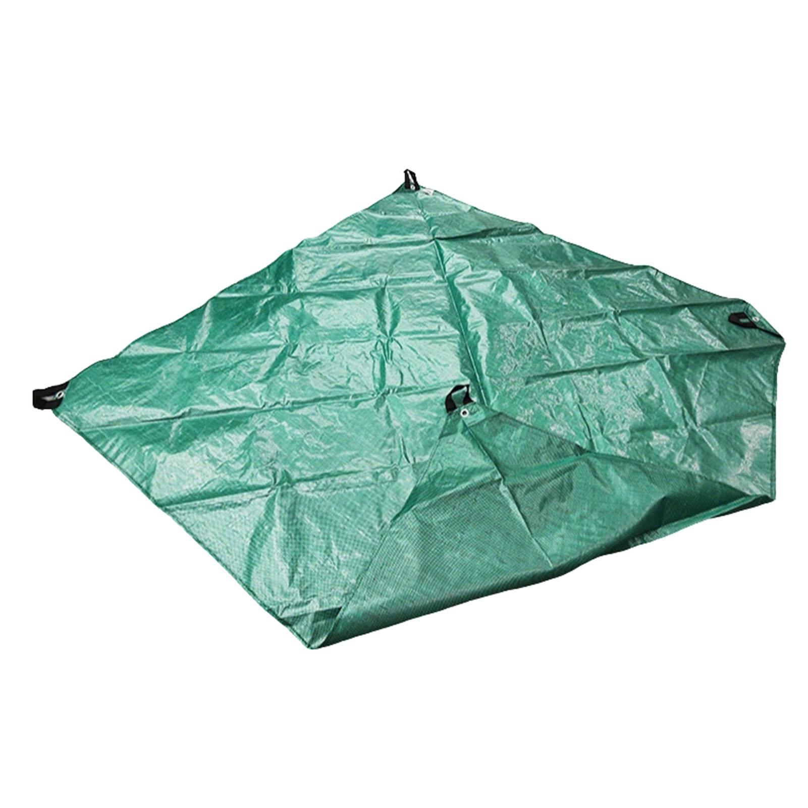 

Garden Leaf Tarp Waterproofing Thick Large Size Multifunctional Foldable Yard Leaves Hauling Tarp Green 1.8x1.8m 1.8x1.8m/5.9x5.9ft зелёный