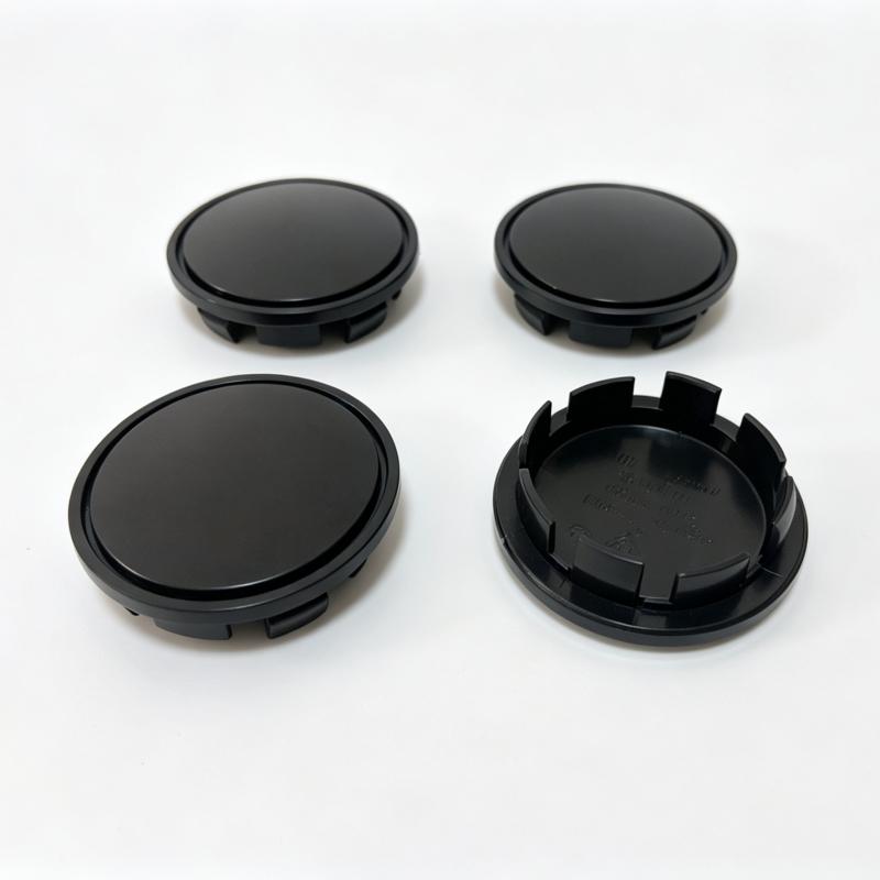 4 Pcs / Set No Logo Blank Base 65mm Black or Silver Wheel Center Caps For 6.5cm Hub Cover Car Styling Auto Exterior Accessories