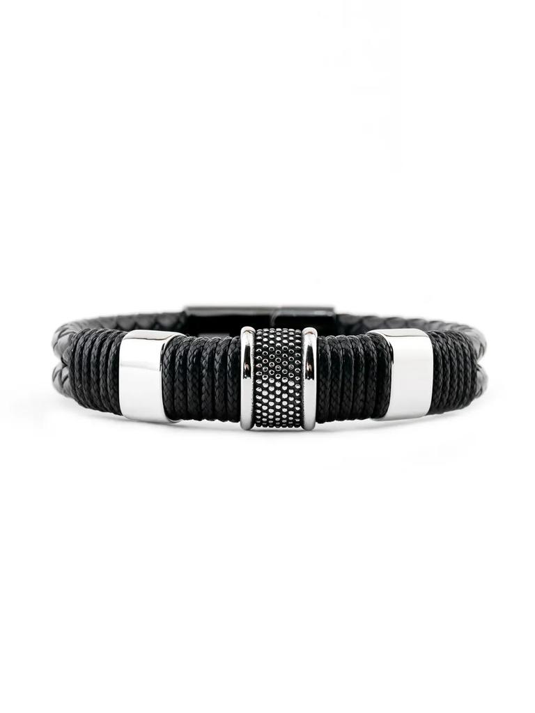 A men's leather bracelet suitable for everyday wear and gift giving