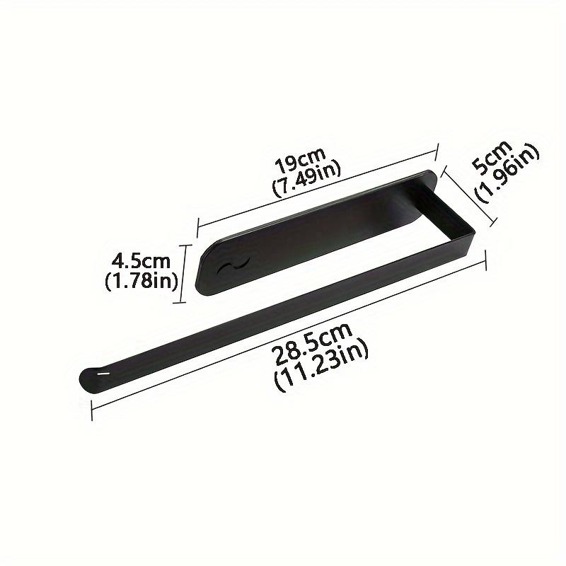 

1шт магнитный держатель для бумажных полотенец, настенный рулонный органайзер без перфоратора, органайзер для кухонных полотенец, кухонные аксессуары, аксессуары для ванной комнаты чёрный