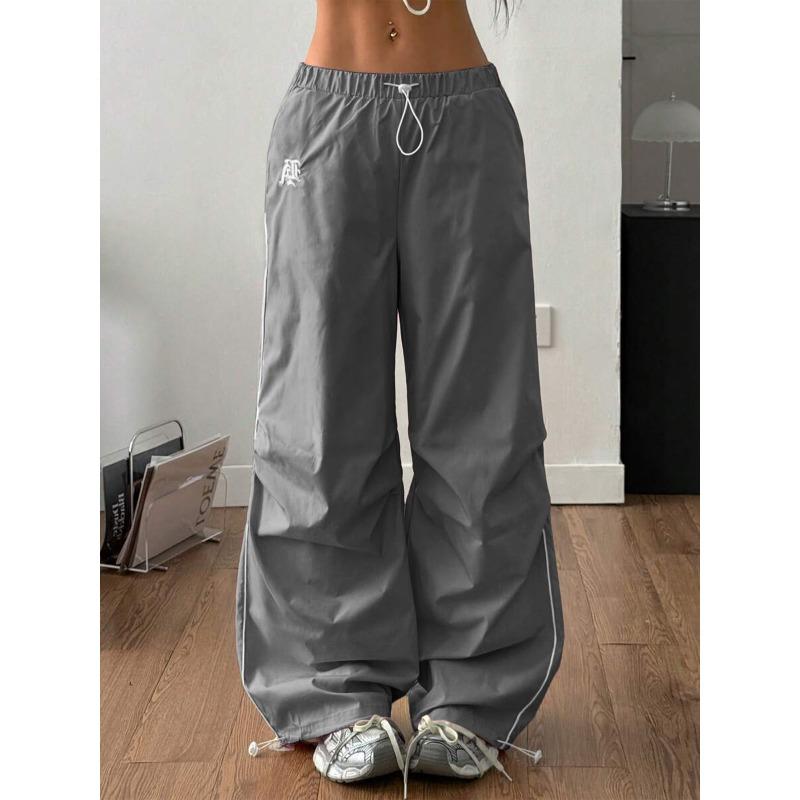 VEZFAA Damenmode, lässig, einfarbig, bedruckt, hohe Taille, Hosen, Hosen und Caprihosen