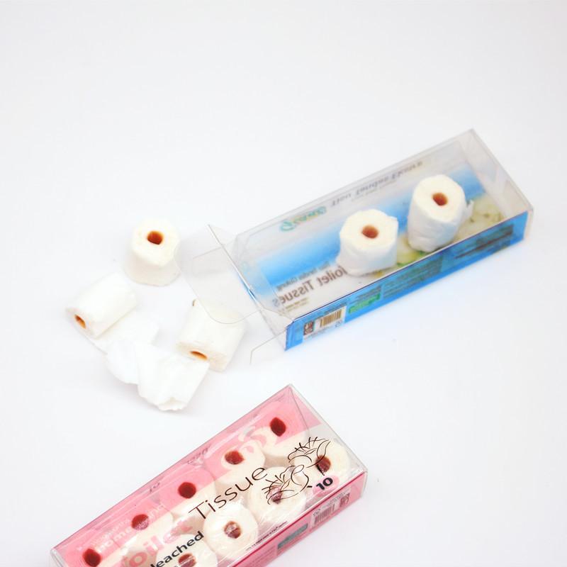 1 Set Toilet Tissue Decoration 1/12 Dollhouse Miniature Paper Towel Roll Model Dolls House Bathroom Accessories