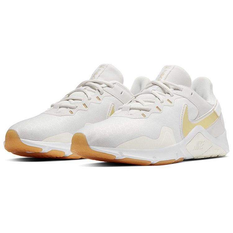 Nike  Legend Essential 2 Platinum Tint Metallic Gold Star Women Sneakers White Summit-White CQ9545-010