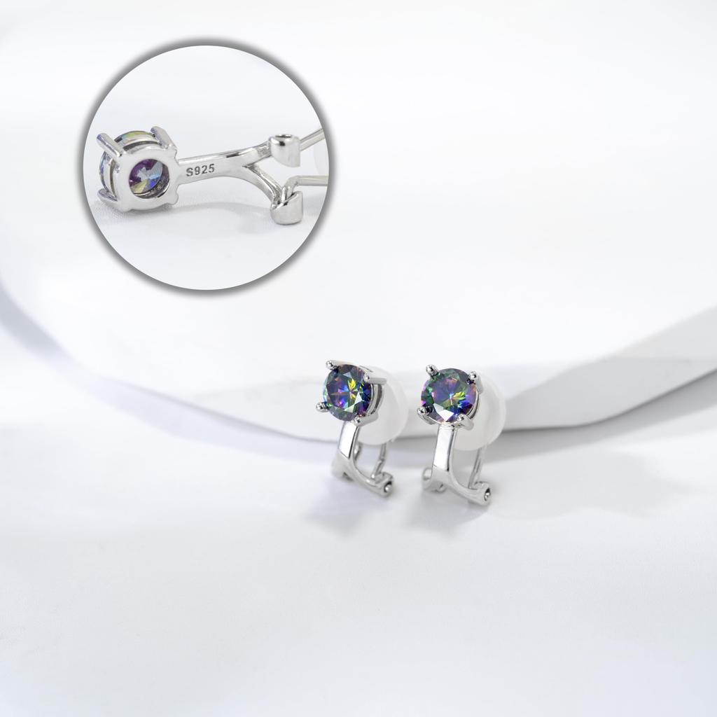 Free Bird Earrings for Popular 925 Metal Allergy Painless Fake Everyday Christmas Gift Men, Silver, Resistant, Earrings, Earrings, Men's Non-pierced