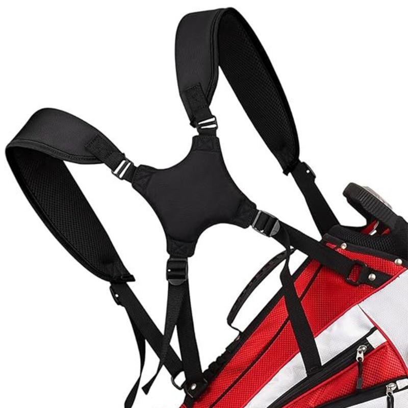 Regulowany Pasek do Torby Golfowej Wygodny Podwójny Pasek na Ramię do Torby Golfowej Wyściełany Pasek do Przenoszenia Torby Golfowej Szybkie Boczne Odpinanie