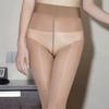 Sexy 8D Oil Shiny Open/Closed One Line Crotch Stockings For Women Smooth High Waist See Through High Elastic Pantyhose Tights