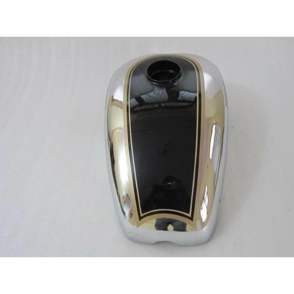 ARIEL 350CC BLACK PAINTED CHROME PETROL FUEL GAS TANK STEEL |Fit For