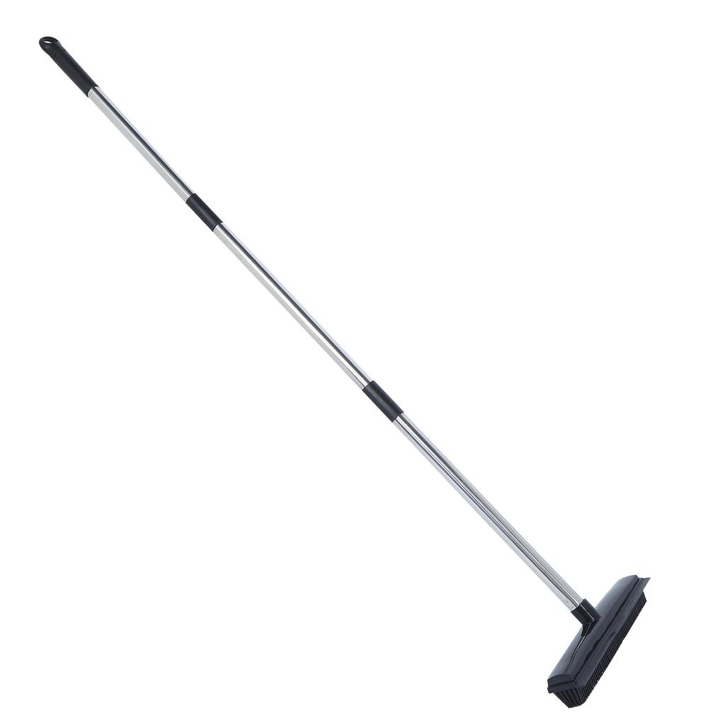 Multifunction Telescopic Floor Carpet Broom Pet Hair Dust Removal Cleaner Sweeper Cleaning