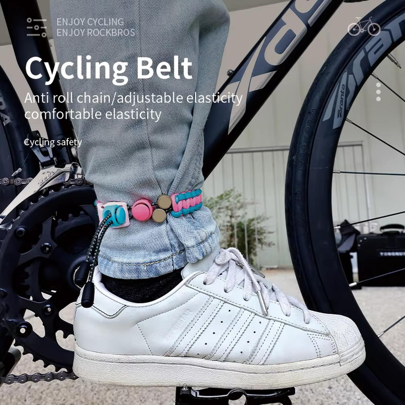 

Reflective Cycling Leg Band Night Running Strap Buckle Woven Tie one size