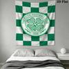 Celtic Football Club Wall Tapestry Aesthetic Wall Hanging Printed Fabric Blanket Decorative Tapestries for Bedroom Living Room Home Decor