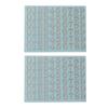 2Sheets Metal Digital Stickers 26 Letters Stickers DIY Decoration A-Z Stickers