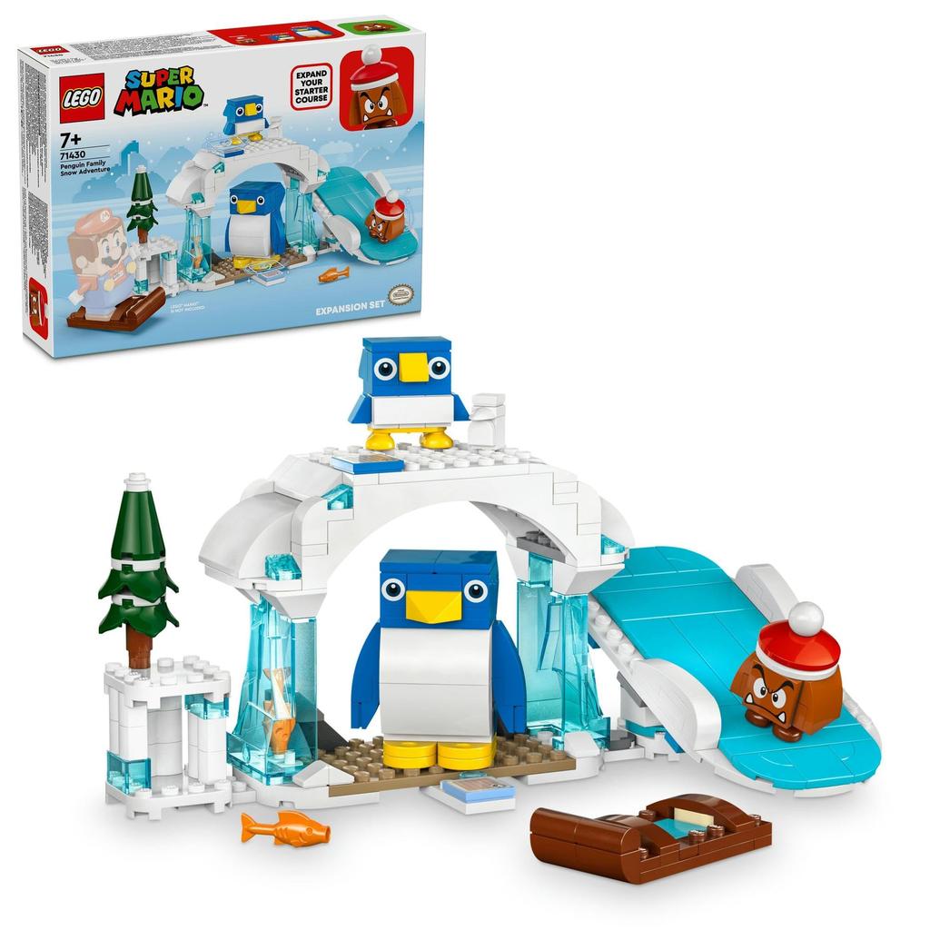 LEGO Super Mario Pinguin Eltern-Kind Schnee Abenteuer Spielzeug Geschenk Geburtstag Block Weihnachten Mario Waren Spiel 71430