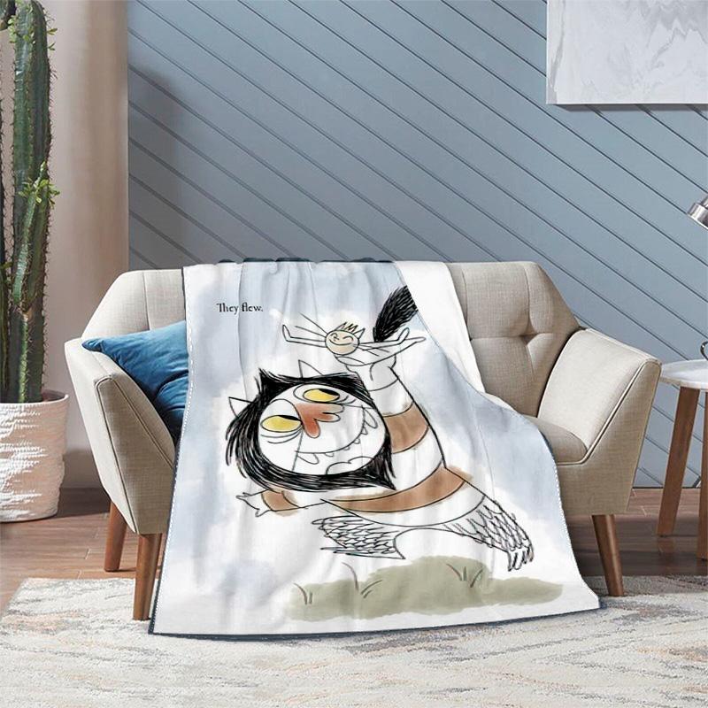 Where Wild Things Blanket Suitable All Seasons Soft Comfortable Sofa Office Home Blanket Holiday Birthday Gift Blanket Soft And Comfortable Blanket