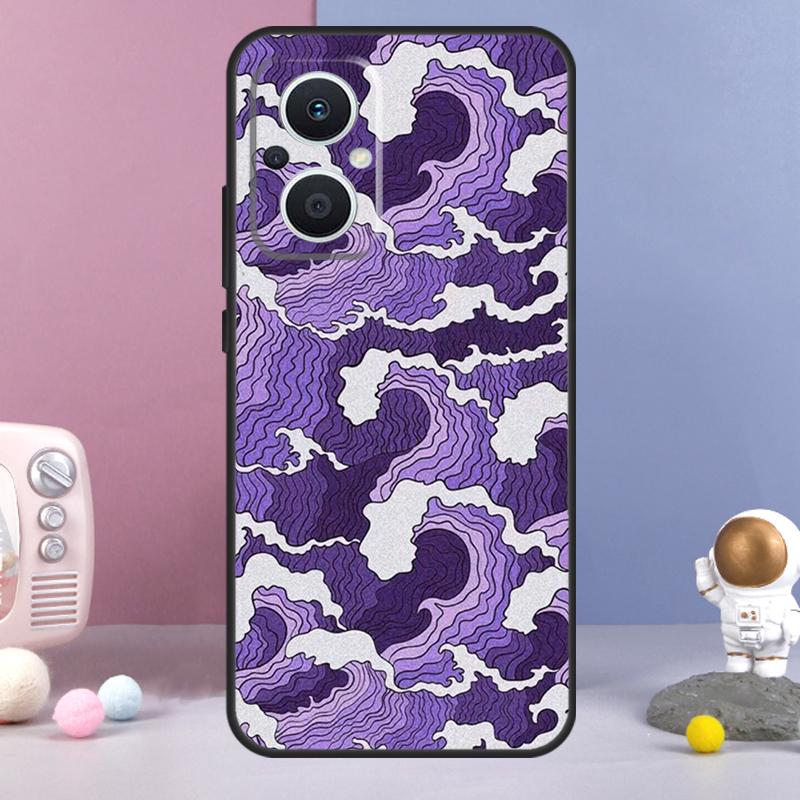 Coque esthétique violette Pour OPPO Find X3 Neo X2 Lite X5 X6 Pro OPPO Reno 10 8 8T 5Z 2Z 4Z 4 5 6 7 Lite Coque