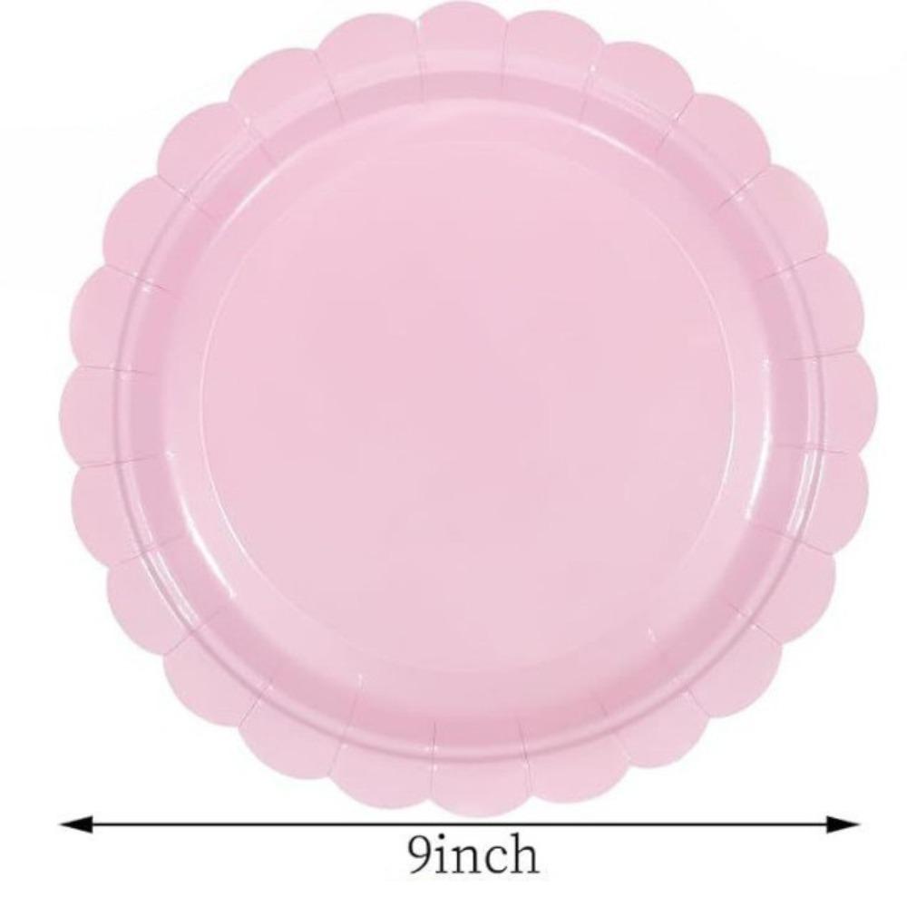 

Набор посуды пищевого класса Винтажный цветочный фестончатый край Экологичные цветочные бумажные тарелки Свадьба 10Pcs 9 Plates