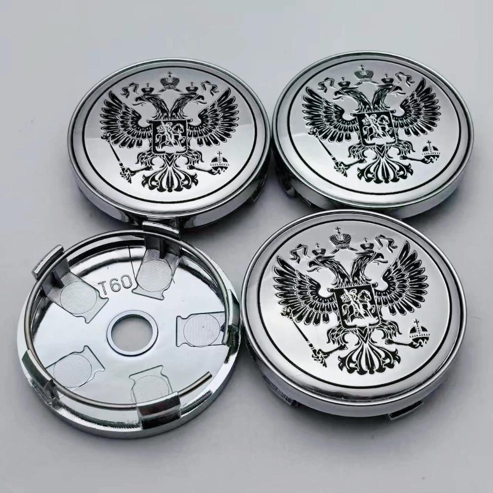 

4pcs Russian Coat of Arms Logo Emblem Car Wheel Center Caps O.D 60MM 56MM Wheels Hub Cap Rim Hubcaps Dust Cover Car Accessories Russian Coat of Arms&4pcs T60 Wheel Caps