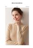 2025 Fall/Winter Women's Versatile Solid Color Cashmere Knit Sweater - Long Sleeve Base Layer
