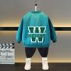 Chaqueta de primavera y otoño para niños y niñas, uniforme de béisbol con estampado de letras de oso de dibujos animados para niños de 4 a 12 años, ropa de abrigo deportiva