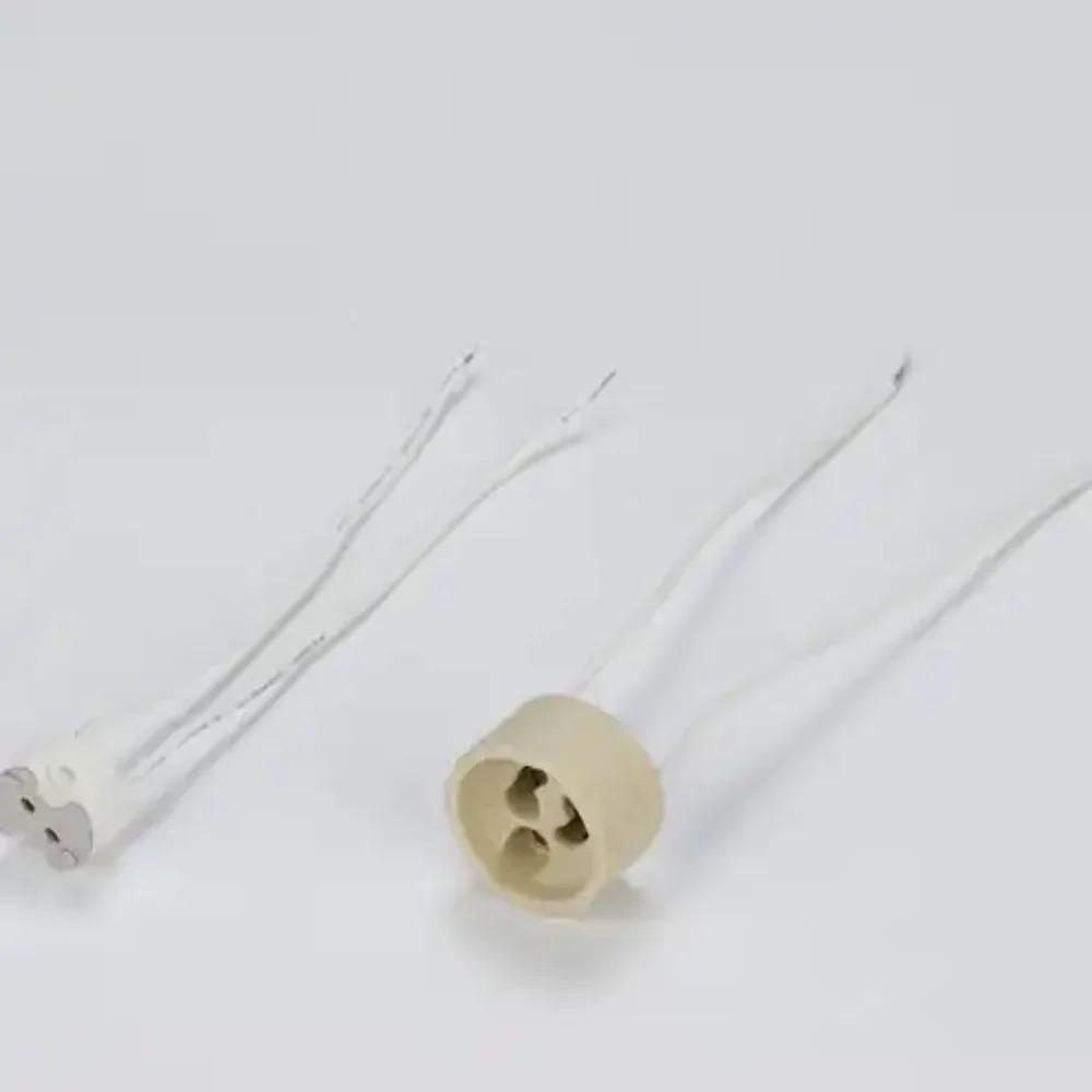 JOYINLED Holder Wire Connector Lamp Bases Gu10 Socket Base Ceramic LED Bulb Lamp Adapter Wire Connector Socket