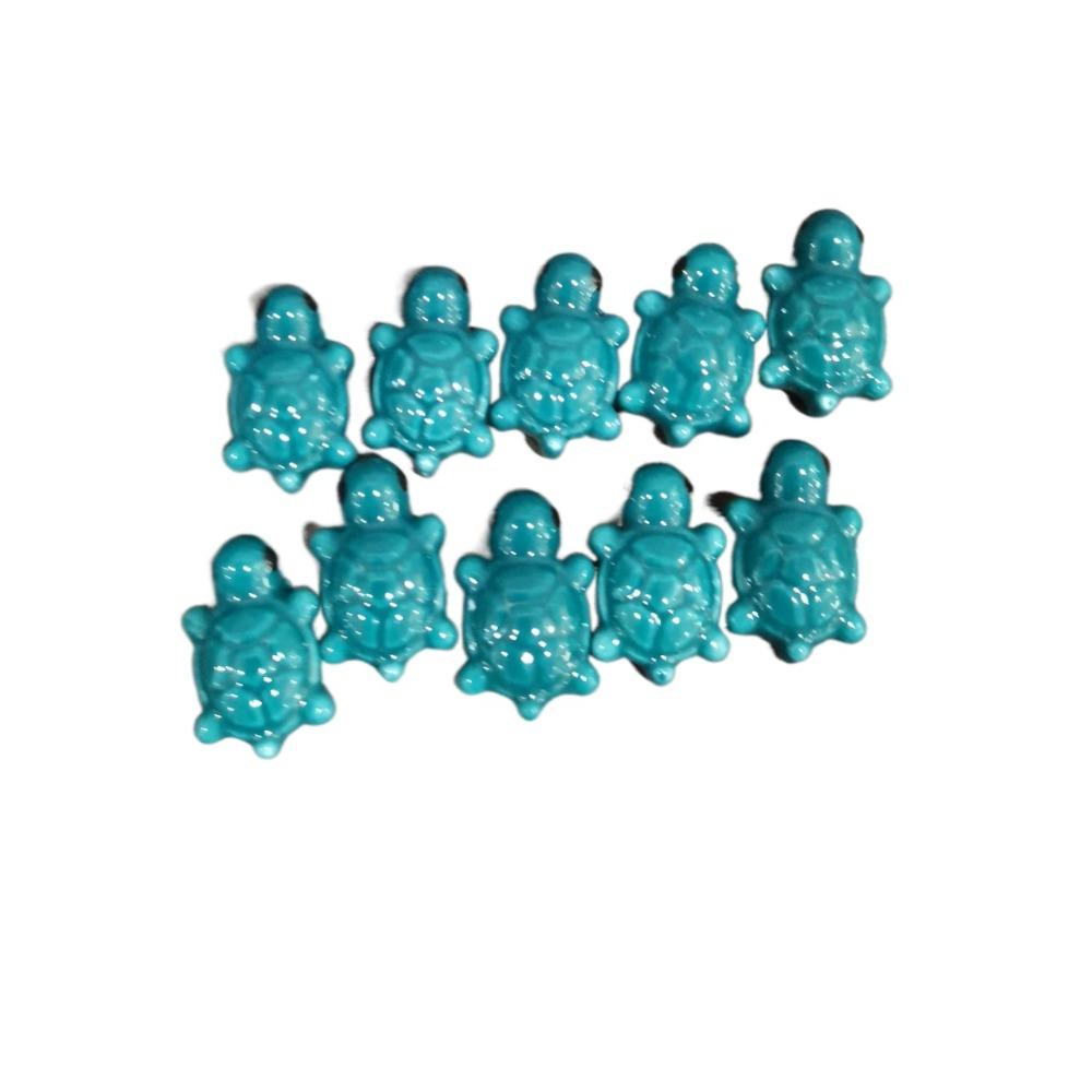 10pcs Ceramic Cute Turtle Bead Handmade Craft Jewelry Making Material  Student