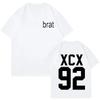 Charli XCX Brat Harajuku Print Women TShirt Street Korean Short Sleeve Summer Cotton Punk Tops Sudaderas Comfortable Clothes
