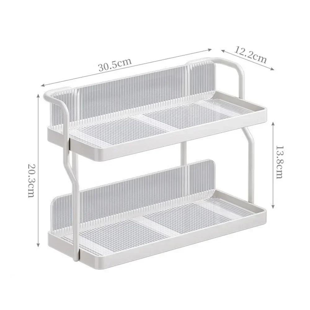 Kitchen Storage Rack Seasoning Household Countertop Multi-functional Shelf Multi-layer Makeup Organizer for Bathroom Living Room